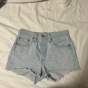 Levi's Light Blue Denim Shorts
